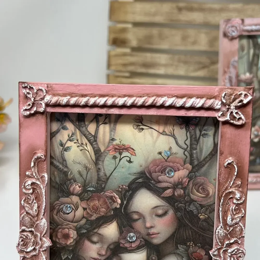 Handcrafted Set of 2 Fantasy Prints Perfect For A Little Girls Room